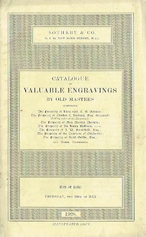 Sothebys May 1928 Valuable Engravings by Old Masters