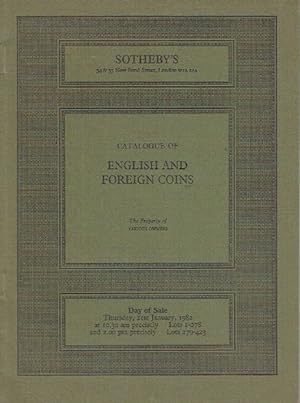 Sothebys January 1982 English & Foreign Coins