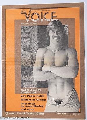 Seller image for The Voice: more than a newspaper; vol. 3, #21, October 9, 1981 for sale by Bolerium Books Inc.