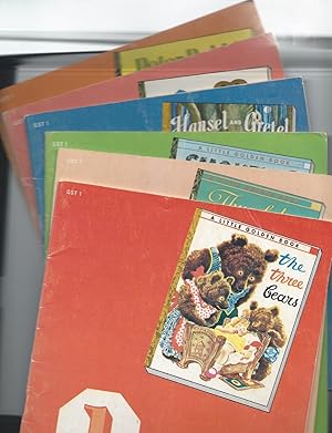 Vintage 1940's - 1950's Little Golden Books, Set of 6 Classic Titles