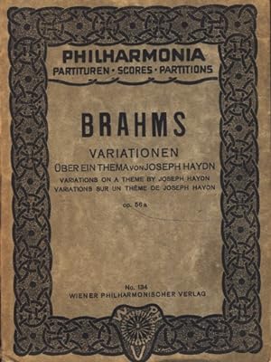 Philharmonia Partituren : Brahms Variationen über ein Thema von Joseph Haydn ;.