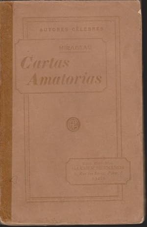 Bild des Verkufers fr CARTAS AMATORIAS DE MIRABEAU zum Verkauf von LIBRERIA TORMOS