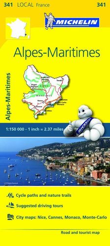 MAPA LOCAL FRANCE 341 ALPES-MARITIMES