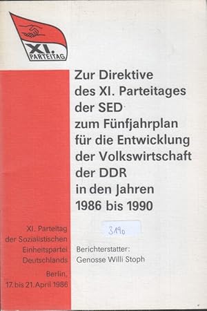 Sozialistische Einheitspartei Deutschlands: Parteitag der SED; Teil: 11. 1986., Berlin, 17. - 21....