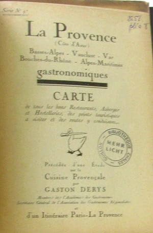 Carte routière et gastronomique de la France par Régions carte n°5a