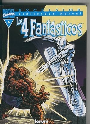 Bild des Verkufers fr Biblioteca Marvel Excelsior : Los 4 Fantasticos numero 06 (leve subrayado parte credito) zum Verkauf von El Boletin