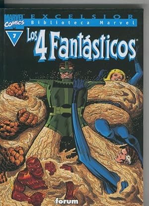 Bild des Verkufers fr Biblioteca Marvel Excelsior : Los 4 Fantasticos numero 07 (leve subrayado parte credito) zum Verkauf von El Boletin