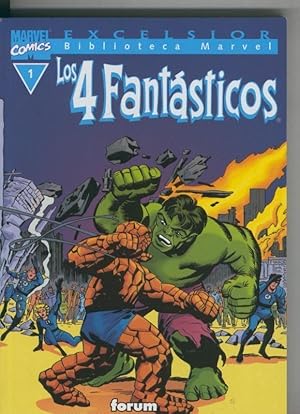 Image du vendeur pour Biblioteca Marvel Excelsior : Los 4 Fantasticos numero 01 (leve subrayado parte credito) mis en vente par El Boletin