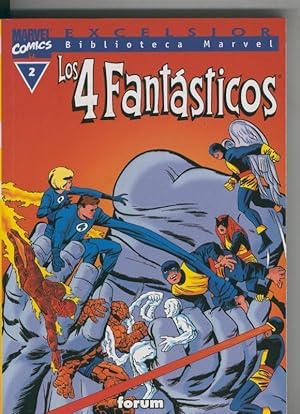 Image du vendeur pour Biblioteca Marvel Excelsior : Los 4 Fantasticos numero 02 (leve subrayado parte credito) mis en vente par El Boletin