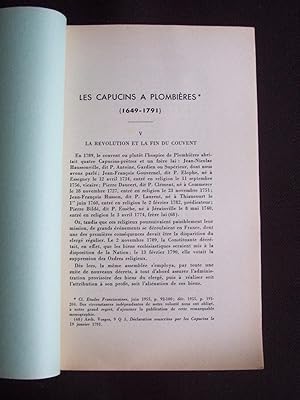 Les Capucins à Plombières ( 1649-1791 ) - V. La révolution et la fin du couvent