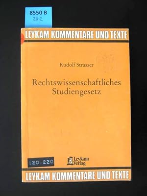 Rechtwissenschaftliches Studiengesetz.