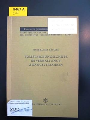 Seller image for Vollstreckungsschutz im Verwaltungszwangsverfahren. for sale by Augusta-Antiquariat GbR