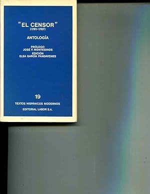 Imagen del vendedor de El Censor (1781-1787): Antologia a la venta por Orca Knowledge Systems, Inc.
