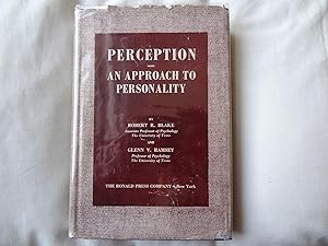 Imagen del vendedor de PERCEPTION. AN APPROACH TO PERSONALITY a la venta por Douglas Books