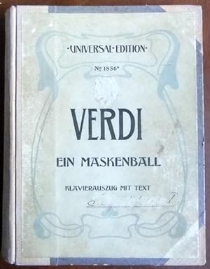 Ein Maskenball ( Un Ballo In Maschera ) Oper in drei Akten von.: Klavierauszug m. deutschem u. it...