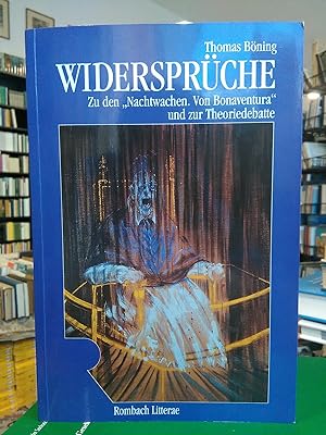 Seller image for Widersprche. Zu den "Nachtwachen. Von Bonaventura" und zur Theoriedebatte. for sale by Antiquariat Thomas Nonnenmacher