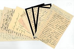 Image du vendeur pour 9 eigenh. Briefe mit U. und 3 eh. Brieffragmente. mis en vente par Antiquariat INLIBRIS Gilhofer Nfg. GmbH