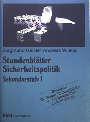 Seller image for Stundenbltter Sicherheitspolitik. Sekundarstufe I; for sale by books4less (Versandantiquariat Petra Gros GmbH & Co. KG)