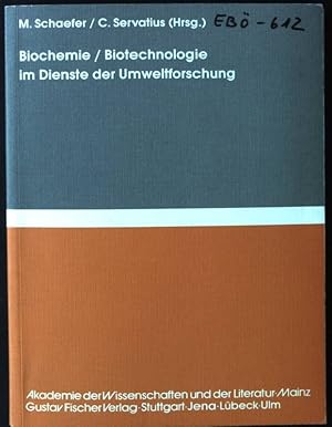 Bild des Verkufers fr Biochemie/Biotechnologie im Dienste der Umweltforschung kosystemanalyse und Umweltforschung, Band 5 zum Verkauf von books4less (Versandantiquariat Petra Gros GmbH & Co. KG)