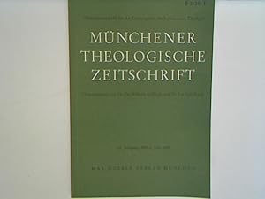 Imagen del vendedor de Zur moraltheologischen Beurteilung einer biologischen Manipulation des Menschen. in: 2.Heft 1968 - Mnchener Theologische Zeitschrift. Vierteljahresschrift fr das Gesamtgebiet der katholischen Theologie. a la venta por books4less (Versandantiquariat Petra Gros GmbH & Co. KG)