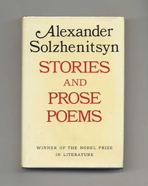 Bild des Verkufers fr Stories And Prose Poems - 1st US Edition/1st Printing zum Verkauf von Books Tell You Why  -  ABAA/ILAB