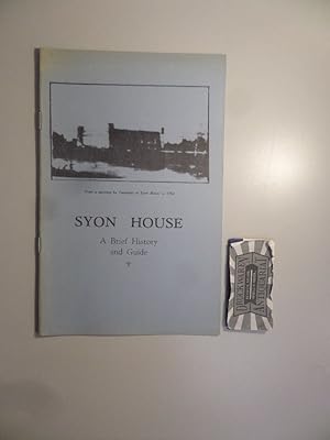 Bild des Verkufers fr Syon House. A Brief History and Guide. zum Verkauf von Druckwaren Antiquariat