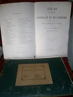 Image du vendeur pour ATLAS de l' HISTOIRE du CONSULAT et de l' EMPIRE - 1859 mis en vente par LA FRANCE GALANTE