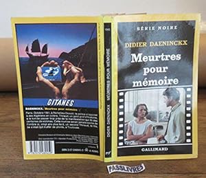 Image du vendeur pour Meurtres pour memoire mis en vente par JLG_livres anciens et modernes