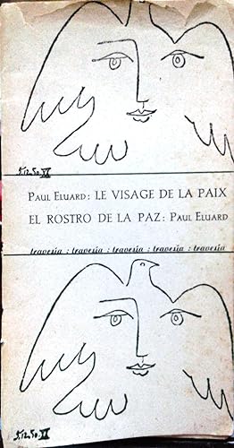 Le visage de la paix = El rostro de la paz. Ilustración de Pablo Picasso