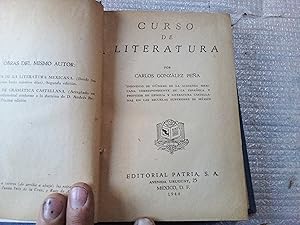 Imagen del vendedor de Curso de Literatura. a la venta por Librera "Franz Kafka" Mxico.