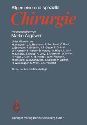 Seller image for Allgemeine und spezielle Chirurgie for sale by Allguer Online Antiquariat