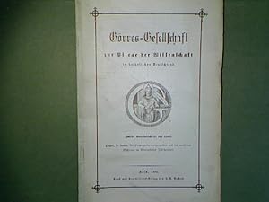 Bild des Verkufers fr Die Propaganda-Congregation und die nordischen Missionen im siebenzehnten Jahrhundert. - Zweite Vereinsschrift fr 1886. - Grres-Gesellschaft zur Pflege der Wissenschaft im katholischen Deutschland. zum Verkauf von books4less (Versandantiquariat Petra Gros GmbH & Co. KG)