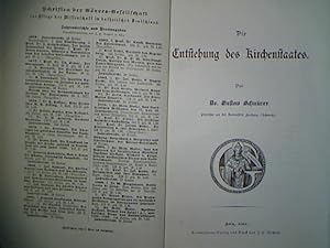 Bild des Verkufers fr Die Entstehung des Kirchenstaates. - Zweite Vereinsschrift fr 1894. - Grres-Gesellschaft zur Pflege der Wissenschaft im katholischen Deutschland. zum Verkauf von books4less (Versandantiquariat Petra Gros GmbH & Co. KG)