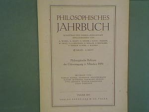 Seller image for Das Beziehungsgefge der menschlichen Handlung und das Problem der Freiheit. - in: 61. Band, 4. Heft, 1951. - Philosophisches Jahrbuch. Im Auftrag der Grres-Gesellschaft herausgegeben. for sale by books4less (Versandantiquariat Petra Gros GmbH & Co. KG)