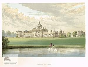 Castle Howard. Ansicht von Schloss Howard bei Malton, Yorkshire, anciently called Hinderskelfe. B...