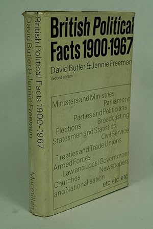 Image du vendeur pour British Political Facts, 1900-1967. mis en vente par ATGBooks