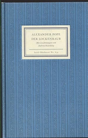 Imagen del vendedor de Der Lockenraub. Ein komisches Heldengedicht. Mit Zeichnungen von Aubrey Beardsley. a la venta por Versandantiquariat Alraune