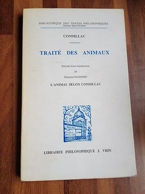 Immagine del venditore per Trait des animaux venduto da Librairie des Possibles