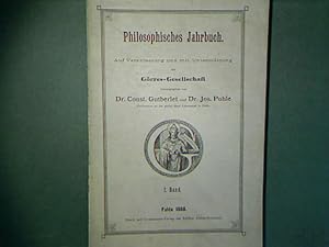 Seller image for Ueber die objective Bedeutung des unendlich Kleinen als der philosophischen Grundlage der Differentialrechnung. - in: 1. Band, 1888. - Philosophisches Jahrbuch. Auf Veranlassung und mit Untersttzung der Grres-Gesellschaft. Herausgegeben von Dr. Const. Gutberlet und Dr. Jos. Pohle. for sale by books4less (Versandantiquariat Petra Gros GmbH & Co. KG)