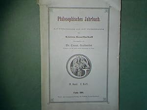 Immagine del venditore per Der Kampf um die Willensfreiheit. - in: 4. Band, 2. Heft, 1891. - Philosophisches Jahrbuch. Auf Veranlassung und mit Untersttzung der Grres-Gesellschaft. Herausgegeben von Dr. Const. Gutberlet. venduto da books4less (Versandantiquariat Petra Gros GmbH & Co. KG)