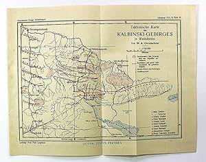 Imagen del vendedor de Tektonische Karte des Kalbinski-Gebirges in. Westsibirien [map] a la venta por Black Paw Books