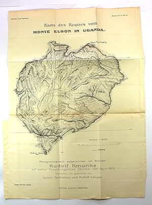 Immagine del venditore per Karte des Kraters vom Monte Elgon in Uganda [map] venduto da Black Paw Books