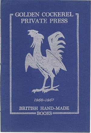 Imagen del vendedor de GOLDEN COCKEREL PRESS: 1956-1957 BRITISH HAND-MADE BOOKS a la venta por Columbia Books, ABAA/ILAB, MWABA