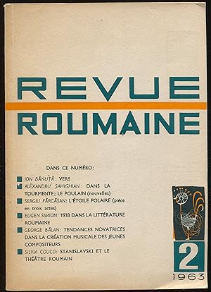 Immagine del venditore per Revue roumaine n2, 1963 venduto da LibrairieLaLettre2