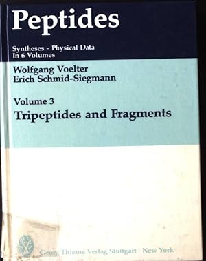 Bild des Verkufers fr Peptides: Tripeptides and Fragments Vol 3 zum Verkauf von books4less (Versandantiquariat Petra Gros GmbH & Co. KG)