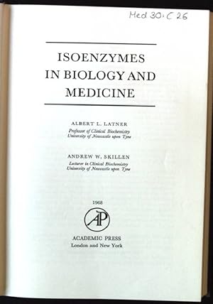 Image du vendeur pour Isoenzymes in Biology and Medicine mis en vente par books4less (Versandantiquariat Petra Gros GmbH & Co. KG)