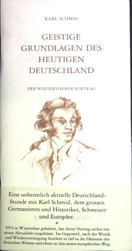 Image du vendeur pour Geistige Grundlagen des heutigen Deutschland: Der Winterthurer Vortrag. mis en vente par books4less (Versandantiquariat Petra Gros GmbH & Co. KG)