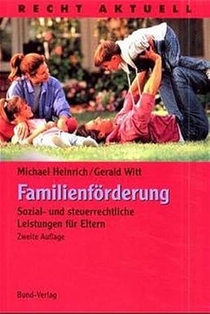 Bild des Verkufers fr Familienfrderung zum Verkauf von Versandantiquariat Felix Mcke