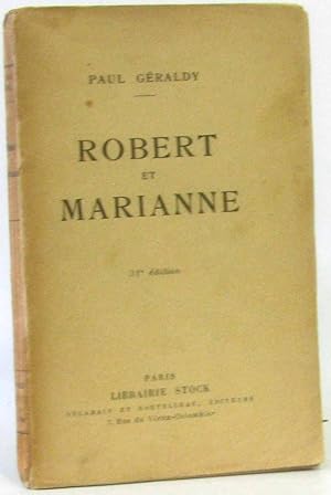 Seller image for Robert et Marianne for sale by crealivres