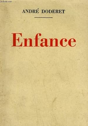 Seller image for ENFANCE. for sale by Le-Livre